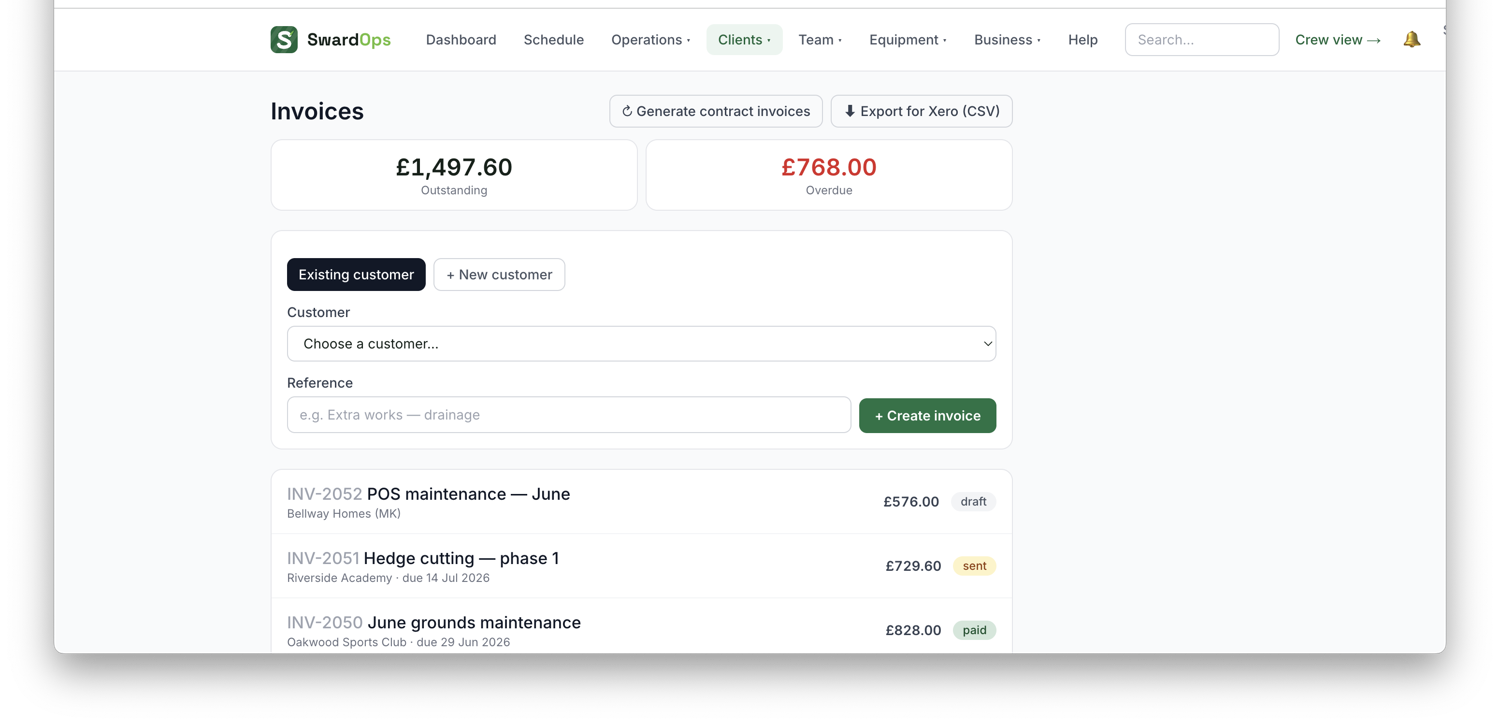 Invoices & getting paid